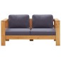 vidaXL Muebles de jardín 4 pzas con cojines madera maciza acacia gris vidaXL Muebles de jardín 4 pzas con cojines madera maciza acacia gris