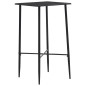 vidaXL Juego de mesa alta y taburetes 3 piezas tela negra vidaXL Juego de mesa alta y taburetes 3 piezas tela negra