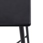 vidaXL Juego de mesa alta y taburetes 3 piezas tela negra vidaXL Juego de mesa alta y taburetes 3 piezas tela negra