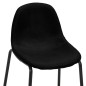 vidaXL Juego de mesa alta y taburetes 3 piezas tela negra vidaXL Juego de mesa alta y taburetes 3 piezas tela negra
