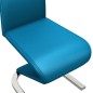 vidaXL Sillas de comedor forma de zigzag 2 uds cuero sintético azul vidaXL Sillas de comedor forma de zigzag 2 uds cuero sintético azul