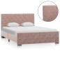 vidaXL Estructura de cama de terciopelo rosa 120x200 cm vidaXL Estructura de cama de terciopelo rosa 120x200 cm