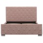 vidaXL Estructura de cama de terciopelo rosa 120x200 cm vidaXL Estructura de cama de terciopelo rosa 120x200 cm