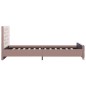 vidaXL Estructura de cama de terciopelo rosa 120x200 cm vidaXL Estructura de cama de terciopelo rosa 120x200 cm