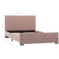 vidaXL Estructura de cama de terciopelo rosa 120x200 cm vidaXL Estructura de cama de terciopelo rosa 120x200 cm