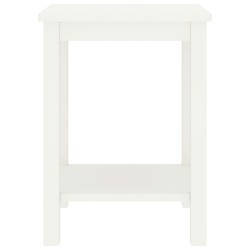 vidaXL Mesita de noche madera maciza de mango blanco 40x30x50 cm