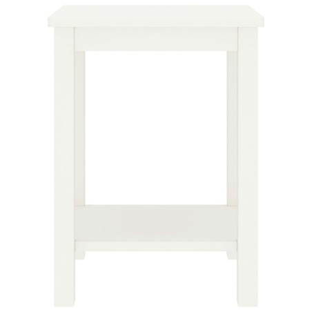 vidaXL Mesita de noche madera maciza de mango blanco 40x30x50 cm
