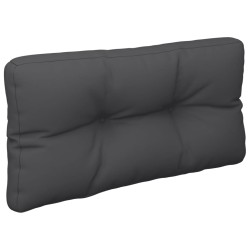 vidaXL Cojín para sofá de palets de tela negro 80x40x12 cm