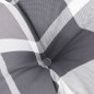 vidaXL Cojines para palets 2 unidades tela a cuadros gris vidaXL Cojines para palets 2 unidades tela a cuadros gris
