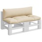 vidaXL Cojines para palets 2 unidades tela beige vidaXL Cojines para palets 2 unidades tela beige