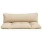 vidaXL Cojines para palets 2 unidades tela beige vidaXL Cojines para palets 2 unidades tela beige