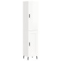vidaXL Aparador alto madera contrachapada blanco brillo 34,5x34x180 cm vidaXL Aparador alto madera contrachapada blanco brillo 34,5x34x180 cm