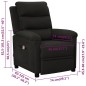 vidaXL Sillón de masaje de tela negro vidaXL Sillón de masaje de tela negro