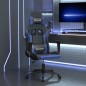 vidaXL Silla gaming de masaje cuero sintético negro y azul vidaXL Silla gaming de masaje cuero sintético negro y azul