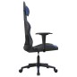 vidaXL Silla gaming de masaje cuero sintético negro y azul vidaXL Silla gaming de masaje cuero sintético negro y azul