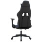 vidaXL Silla gaming de masaje cuero sintético negro y azul vidaXL Silla gaming de masaje cuero sintético negro y azul