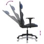 vidaXL Silla gaming de masaje cuero sintético negro y azul vidaXL Silla gaming de masaje cuero sintético negro y azul