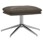 vidaXL Reposapiés cuero sintético gris 45x29,5x35 cm vidaXL Reposapiés cuero sintético gris 45x29,5x35 cm
