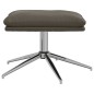 vidaXL Reposapiés cuero sintético gris 45x29,5x35 cm vidaXL Reposapiés cuero sintético gris 45x29,5x35 cm