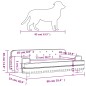vidaXL Cama para perros de terciopelo gris oscuro 90x53x30 cm vidaXL Cama para perros de terciopelo gris oscuro 90x53x30 cm