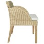 vidaXL Sillas de comedor con cojines 2 unidades ratán natural vidaXL Sillas de comedor con cojines 2 unidades ratán natural