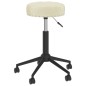 vidaXL Sillas de comedor giratorias 2 unidades terciopelo crema