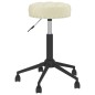 vidaXL Sillas de comedor giratorias 2 unidades terciopelo crema