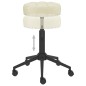 vidaXL Sillas de comedor giratorias 2 unidades terciopelo crema