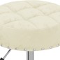 vidaXL Sillas de comedor giratorias 2 unidades terciopelo crema