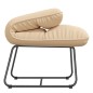 vidaXL Silla de descanso con estructura de metal terciopelo crema vidaXL Silla de descanso con estructura de metal terciopelo crema