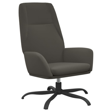 vidaXL Sillón de relax de terciopelo gris oscuro