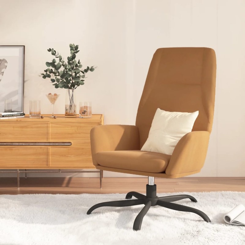 vidaXL Sillón de relax de piel de ante sintético gris taupe vidaXL Sillón de relax de piel de ante sintético gris taupe