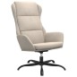vidaXL Sillón de relax de piel de ante sintética color crema vidaXL Sillón de relax de piel de ante sintética color crema