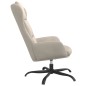 vidaXL Sillón de relax de piel de ante sintética color crema vidaXL Sillón de relax de piel de ante sintética color crema