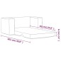 vidaXL Sofá cama infantil 2 plazas felpa suave crema
