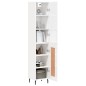 vidaXL Aparador alto madera contrachapada blanco brillo 34,5x34x180 cm vidaXL Aparador alto madera contrachapada blanco brillo 34,5x34x180 cm