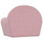 vidaXL Sofá cama para niños felpa suave rosa vidaXL Sofá cama para niños felpa suave rosa