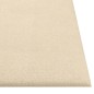 vidaXL Paneles de pared 12 uds tela color crema 30x30 cm 1,08 m² vidaXL Paneles de pared 12 uds tela color crema 30x30 cm 1,08 m²
