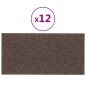 vidaXL Paneles de pared 12 uds tela gris taupe 60x30 cm 2,16 m² vidaXL Paneles de pared 12 uds tela gris taupe 60x30 cm 2,16 m²