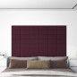 vidaXL Paneles de pared 12 uds tela morado 30x15 cm 0,54 m² vidaXL Paneles de pared 12 uds tela morado 30x15 cm 0,54 m²