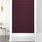 vidaXL Paneles de pared 12 uds tela morado 30x15 cm 0,54 m² vidaXL Paneles de pared 12 uds tela morado 30x15 cm 0,54 m²