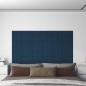 vidaXL Paneles de pared 12 uds terciopelo azul 30x15 cm 0,54 m² vidaXL Paneles de pared 12 uds terciopelo azul 30x15 cm 0,54 m²