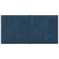 vidaXL Paneles de pared 12 uds terciopelo azul 30x15 cm 0,54 m² vidaXL Paneles de pared 12 uds terciopelo azul 30x15 cm 0,54 m²