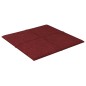 vidaXL Paneles de pared 12 uds tela rojo tinto 30x30 cm 1,08 m²
