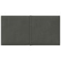 vidaXL Paneles de pared 12 uds terciopelo gris oscuro 30x15 cm 0,54 m² vidaXL Paneles de pared 12 uds terciopelo gris oscuro 30x15 cm 0,54 m²