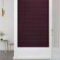 vidaXL Paneles de pared 12 uds tela morado 60x15 cm 1,08 m²