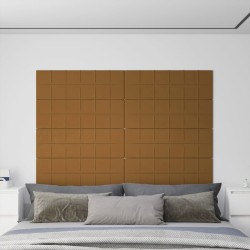 vidaXL Paneles de pared 12 uds terciopelo marrón 90x30 cm 3,24 m²
