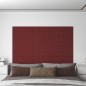 vidaXL Paneles de pared 12 uds tela rojo tinto 60x30 cm 2,16 m² vidaXL Paneles de pared 12 uds tela rojo tinto 60x30 cm 2,16 m²