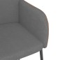 vidaXL Sillas de comedor 2 unidades cuero sintético y tela gris claro vidaXL Sillas de comedor 2 unidades cuero sintético y tela gris claro