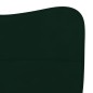 vidaXL Sillas de comedor 2 unidades terciopelo verde oscuro